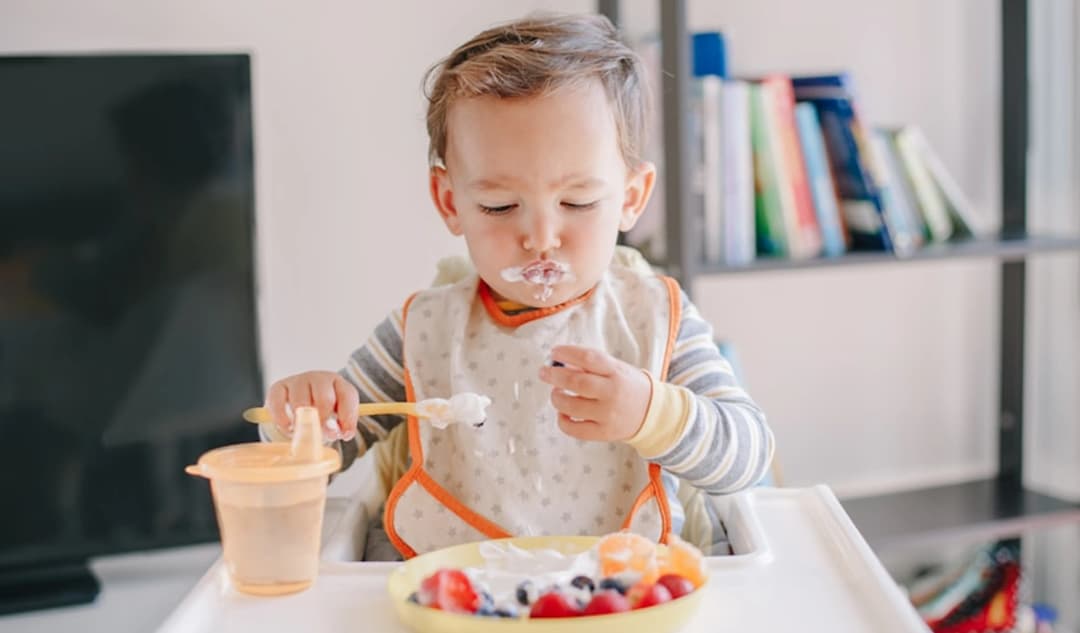 Baby eating
