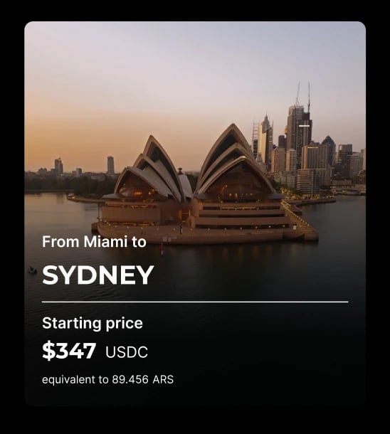 card flight destination