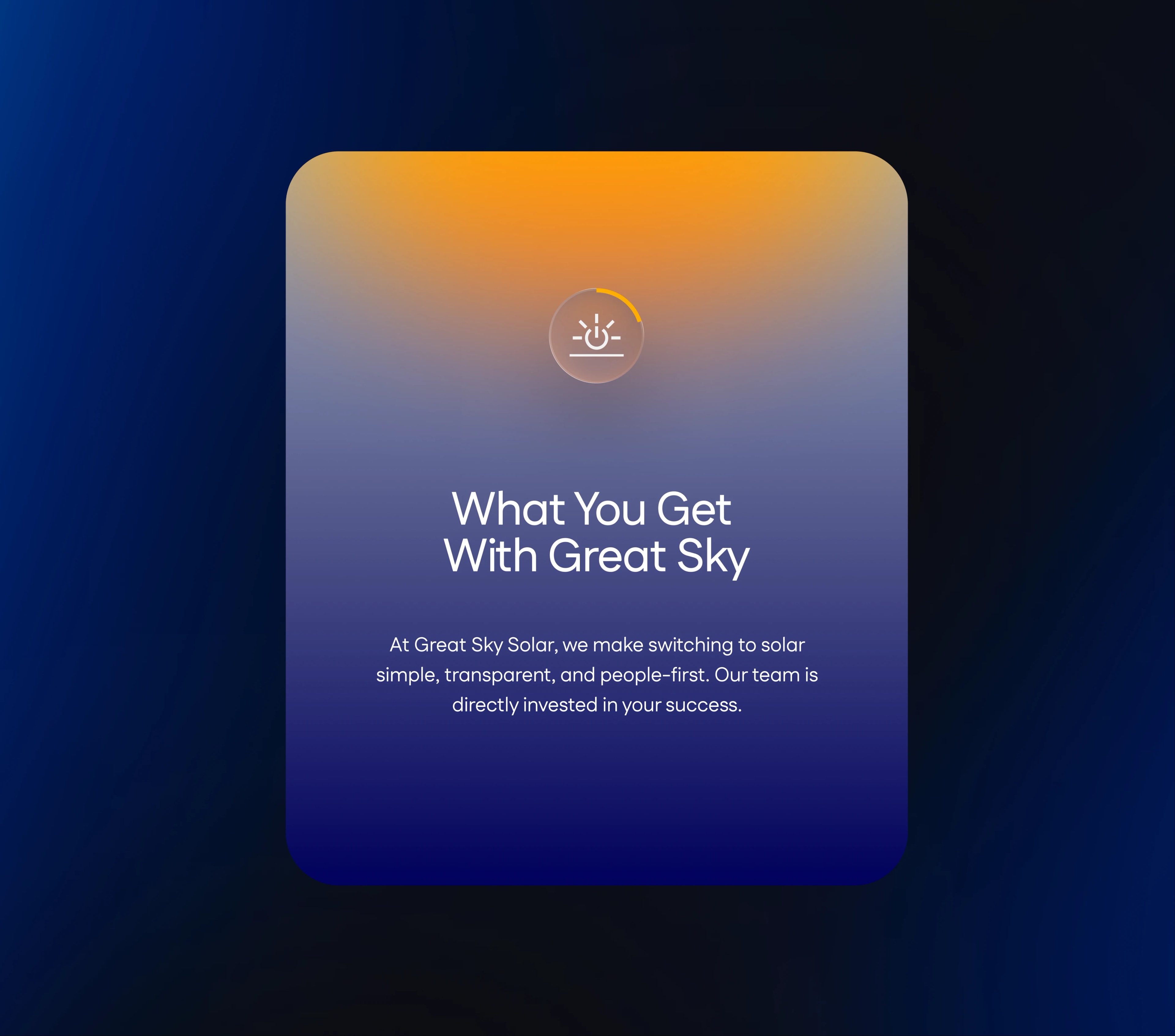 What you get